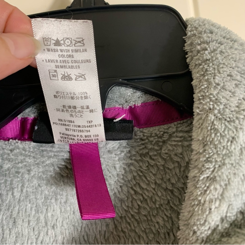 Patagonia Retool Snap Purple and Gray Pullover Women's Fleece Size Small - Picture 6 of 6